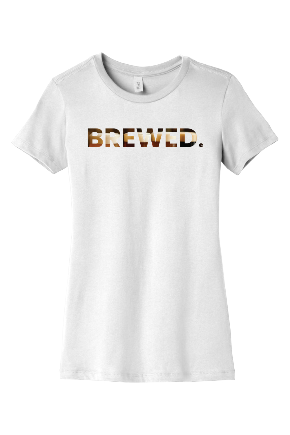 Connecticut - Brewed - BELLA+CANVAS Women’s Slim Fit Tee