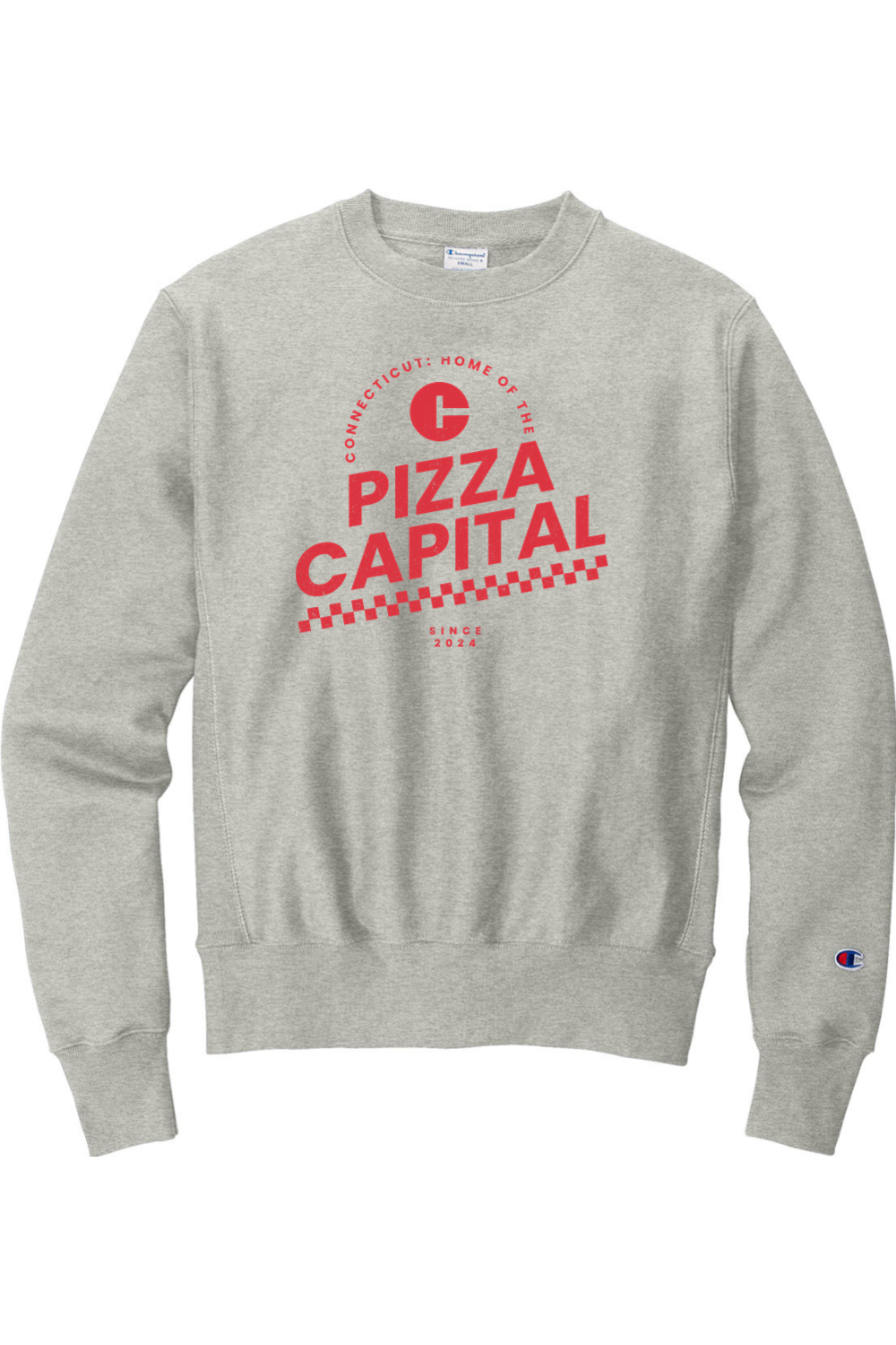 Connecticut - Pizza Capital - Champion Crewneck Sweatshirt