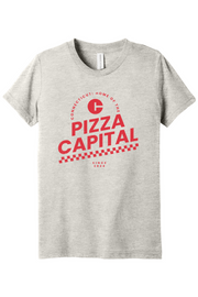 Connecticut - Pizza Capital - Youth BELLA+CANVAS Short Sleeve Tee