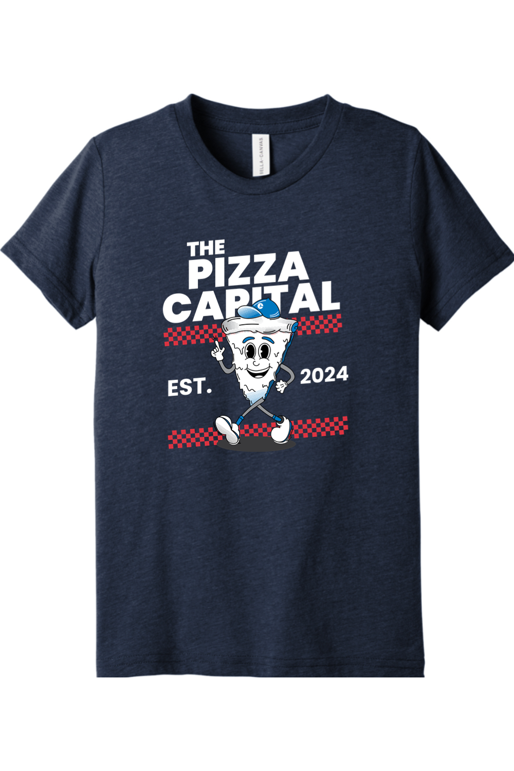Connecticut - The Pizza Capital - Youth BELLA+CANVAS Short Sleeve Tee