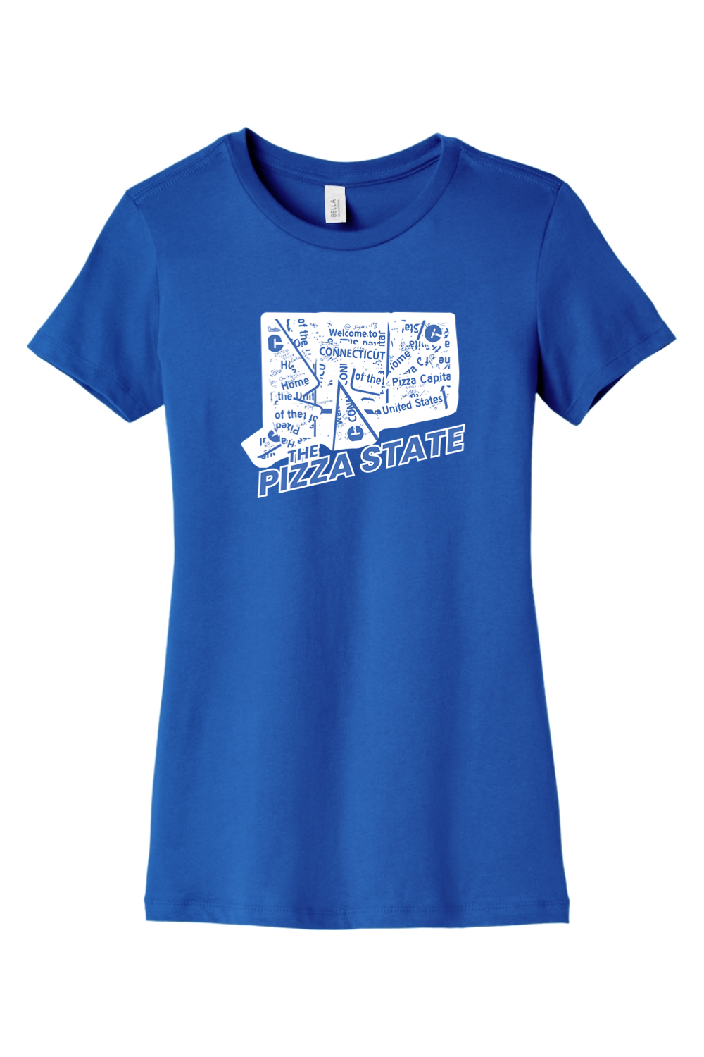 Connecticut - The Pizza State - BELLA+CANVAS Women’s Slim Fit Tee