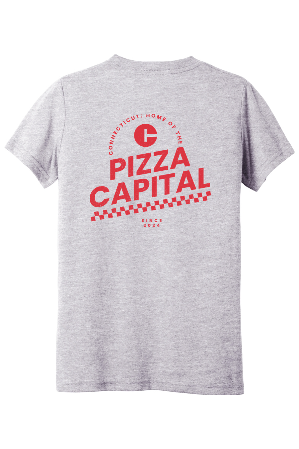 Connecticut - Pizza Capital - Youth BELLA+CANVAS Short Sleeve Tee