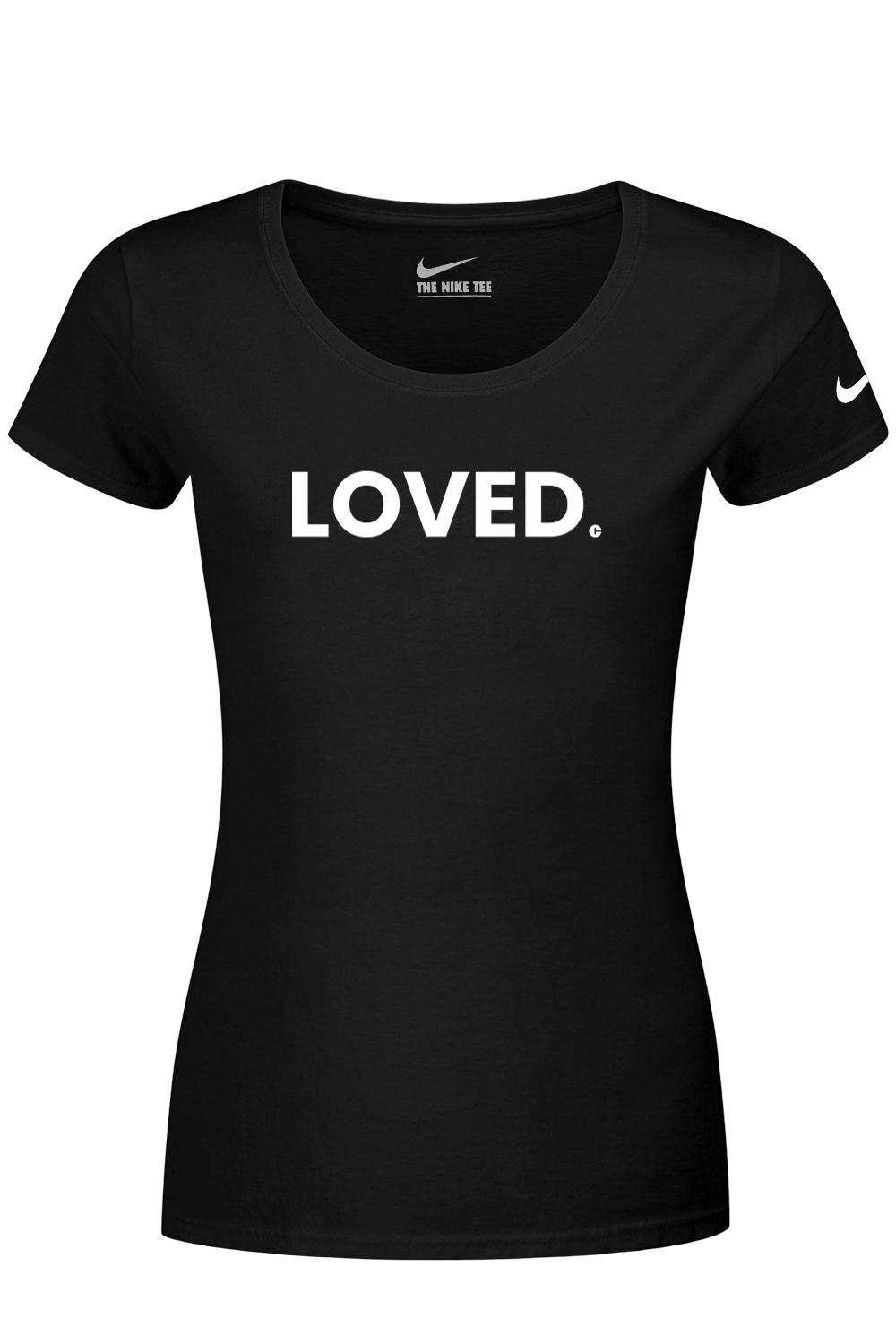 Connecticut - Loved - Nike Ladies Dri-FIT Cotton/Poly Tee
