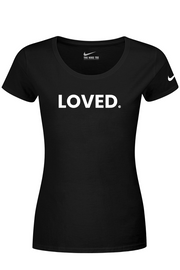 Connecticut - Loved - Nike Ladies Dri-FIT Cotton/Poly Tee