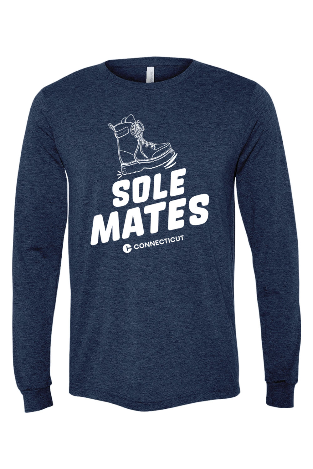Connecticut - Sole Mates - BELLA + CANVAS Unisex Long Sleeve Tee