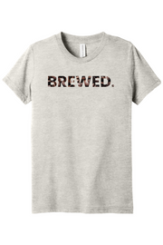 Connecticut - Brewed - Youth BELLA+CANVAS Short Sleeve Tee
