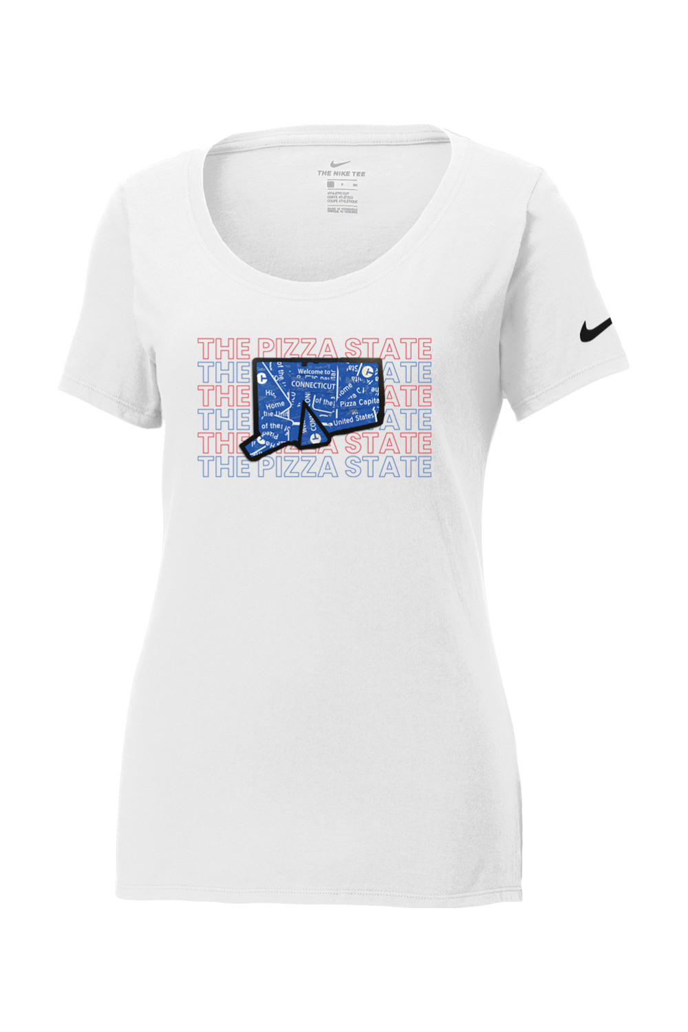 Connecticut - Pizza State - Nike Ladies Core Cotton Tee