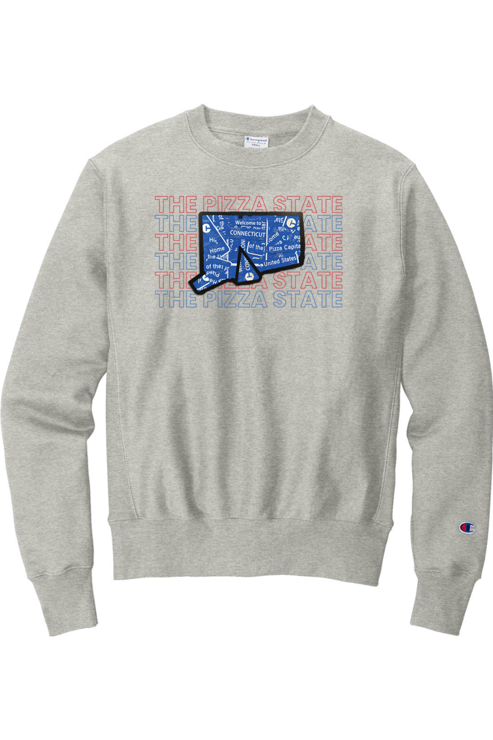 Connecticut - Pizza State - Champion Crewneck Sweatshirt