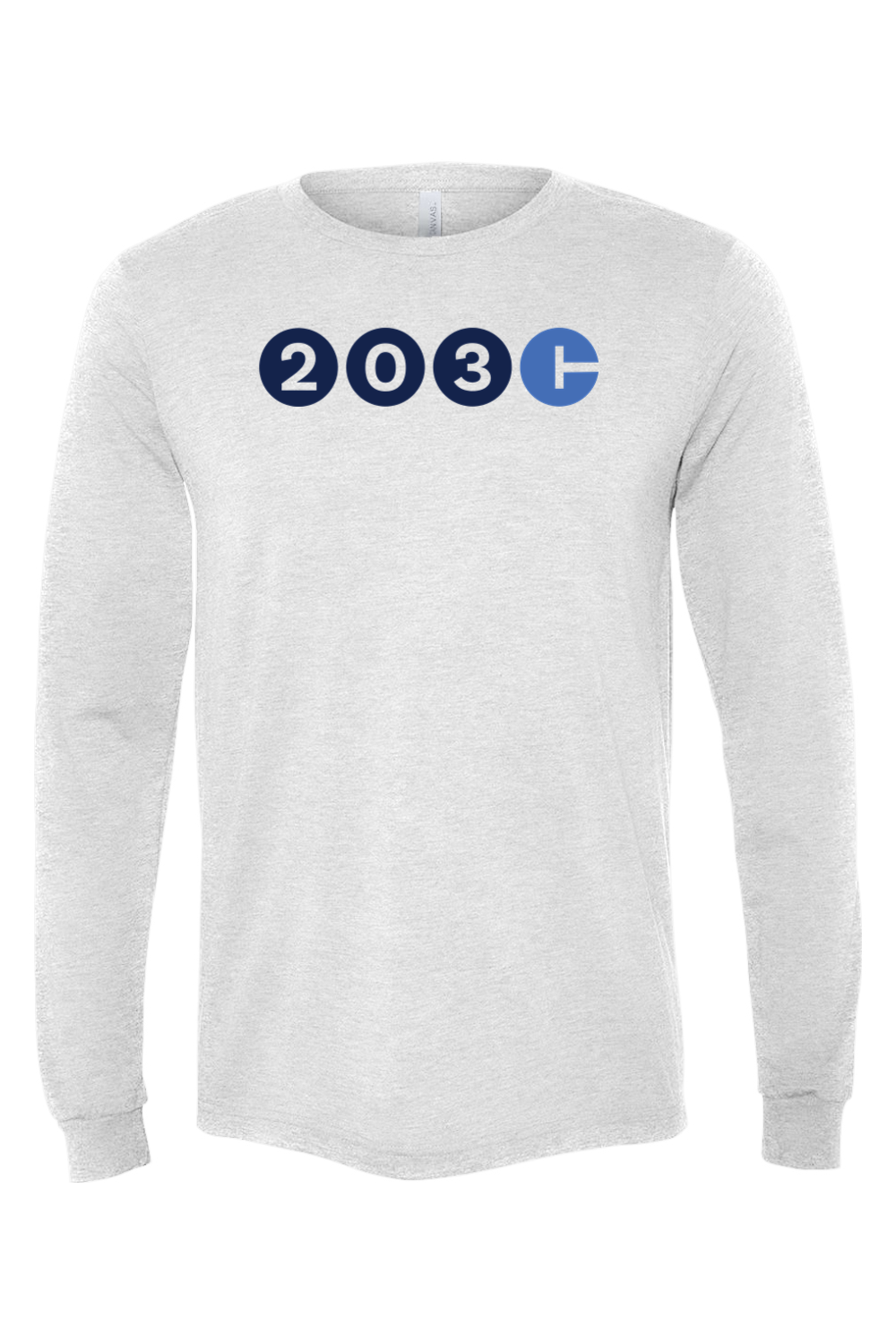 Connecticut - Area Code - BELLA + CANVAS Unisex Long Sleeve Tee