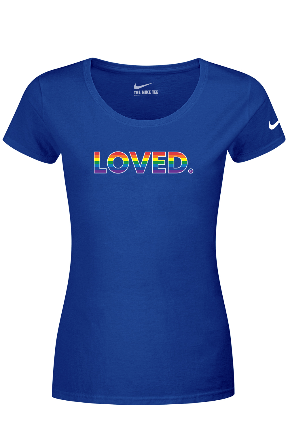 Connecticut - Loved - Nike Ladies Dri-FIT Cotton/Poly Scoop Neck Tee