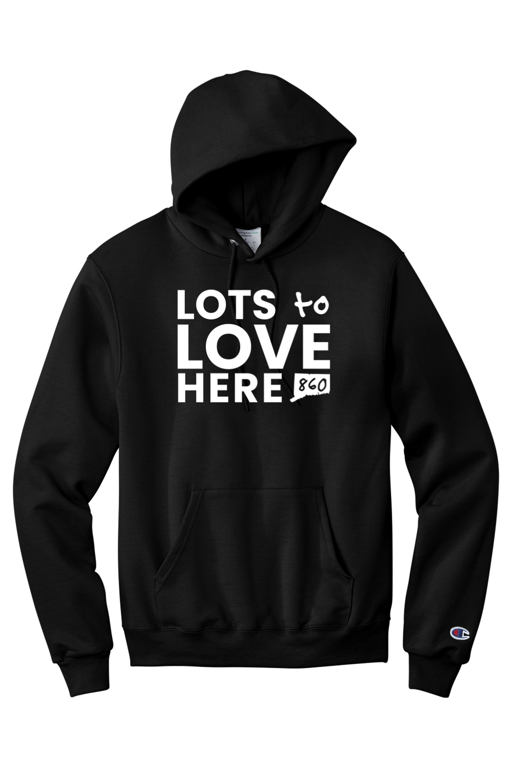 Connecticut - Lots to Love Here - Champion Hooded Sweatshirt