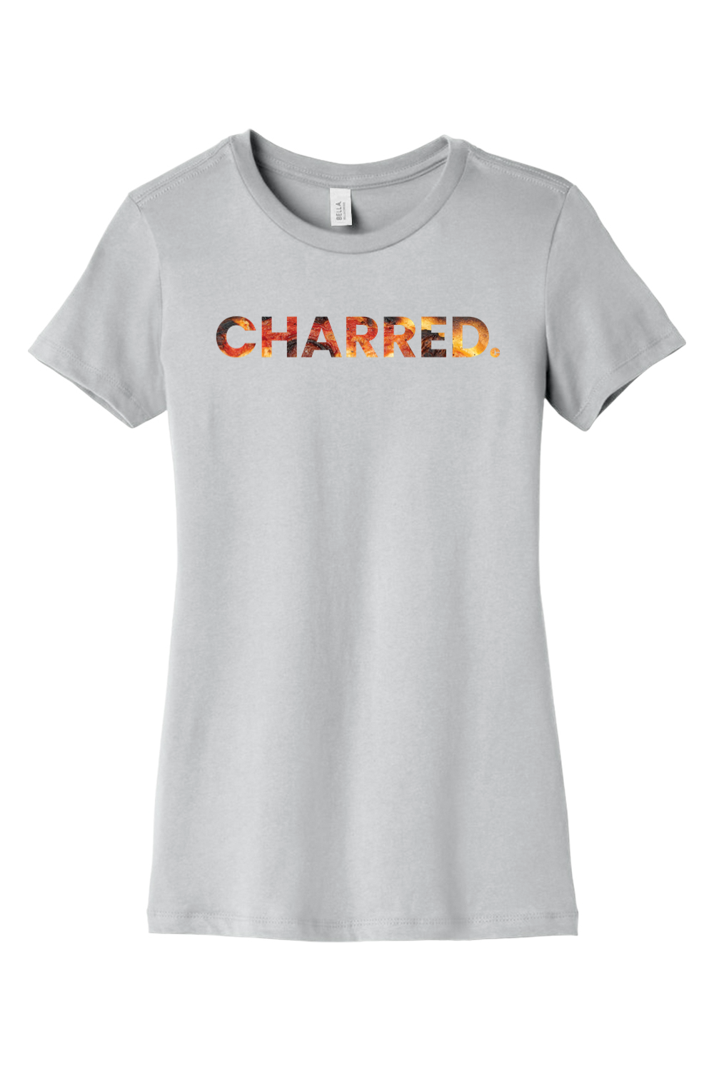 Connecticut - Charred - BELLA+CANVAS Women’s Slim Fit Tee