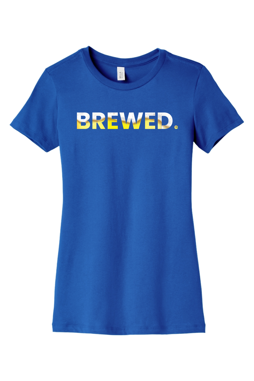 Connecticut - Brewed - BELLA+CANVAS Women’s Slim Fit Tee