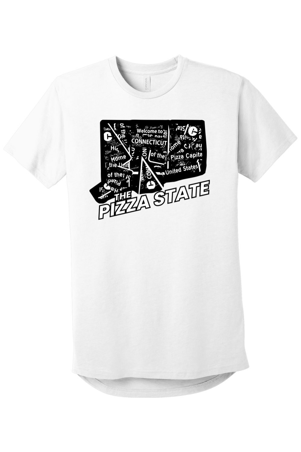 Connecticut - The Pizza State - BELLA+CANVAS Men’s Long Body Urban Tee
