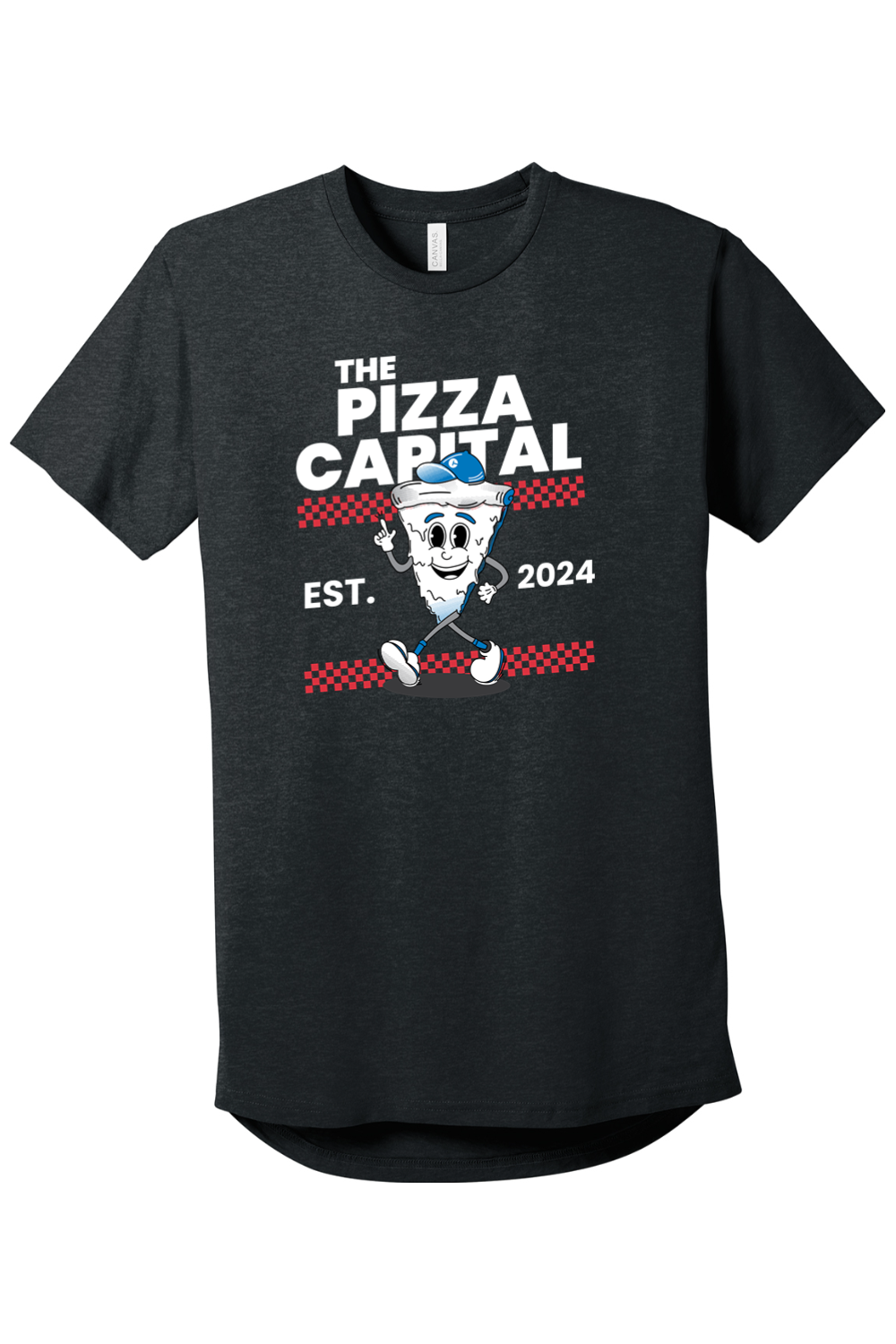 Connecticut - The Pizza Capital - BELLA+CANVAS Men’s Long Body Urban Tee