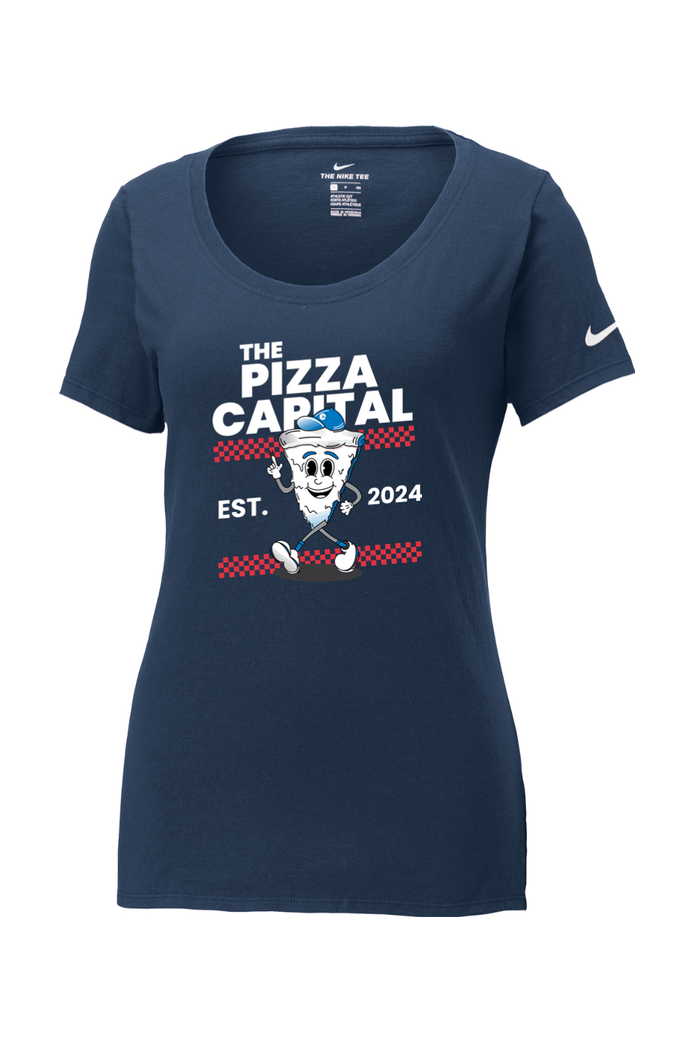 Connecticut - The Pizza Capital - Nike Ladies Core Cotton Tee