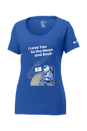 Connecticut - Moon & Back - Nike Ladies Core Cotton Tee