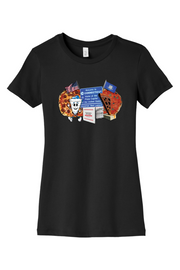 Connecticut - Pizza Collage - BELLA+CANVAS Women’s Slim Fit Tee