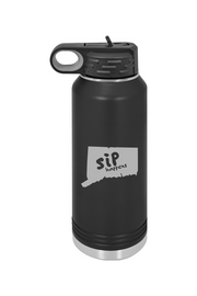 Connecticut - SIP Happens - 32 oz. Stainless Steel Water Bottle