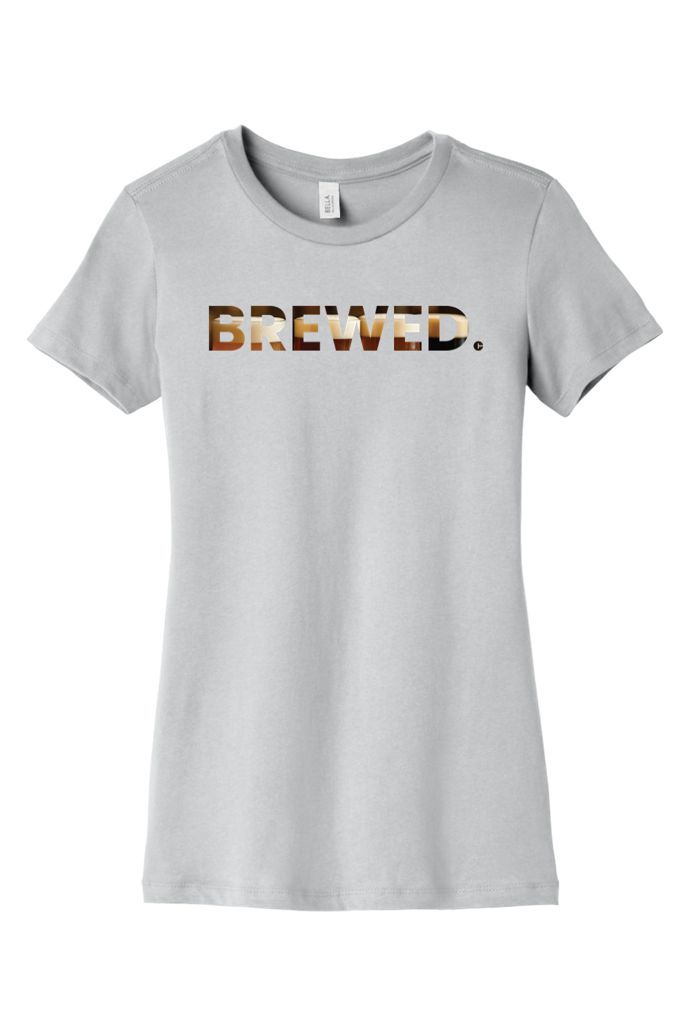 Connecticut - Brewed - BELLA+CANVAS Women’s Slim Fit Tee