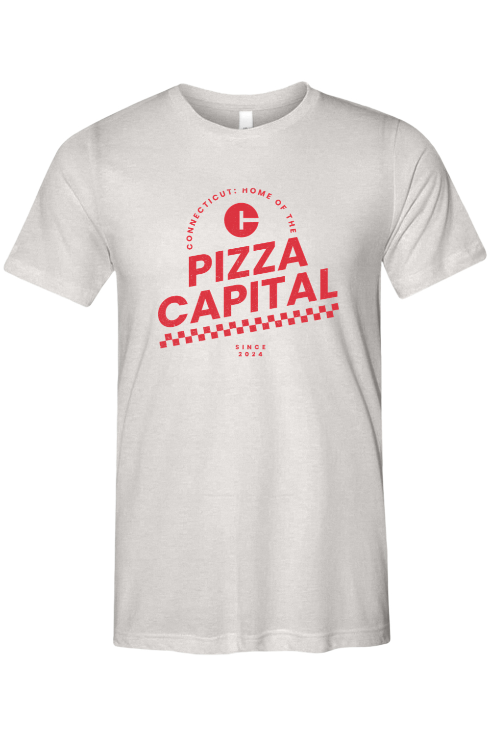 Connecticut - Pizza Capital - Bella + Canvas Short Sleeve Tee