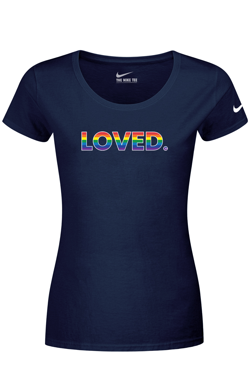 Connecticut - Loved - Nike Ladies Dri-FIT Cotton/Poly Scoop Neck Tee