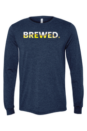 Connecticut - Brewed - BELLA + CANVAS Unisex Long Sleeve Tee