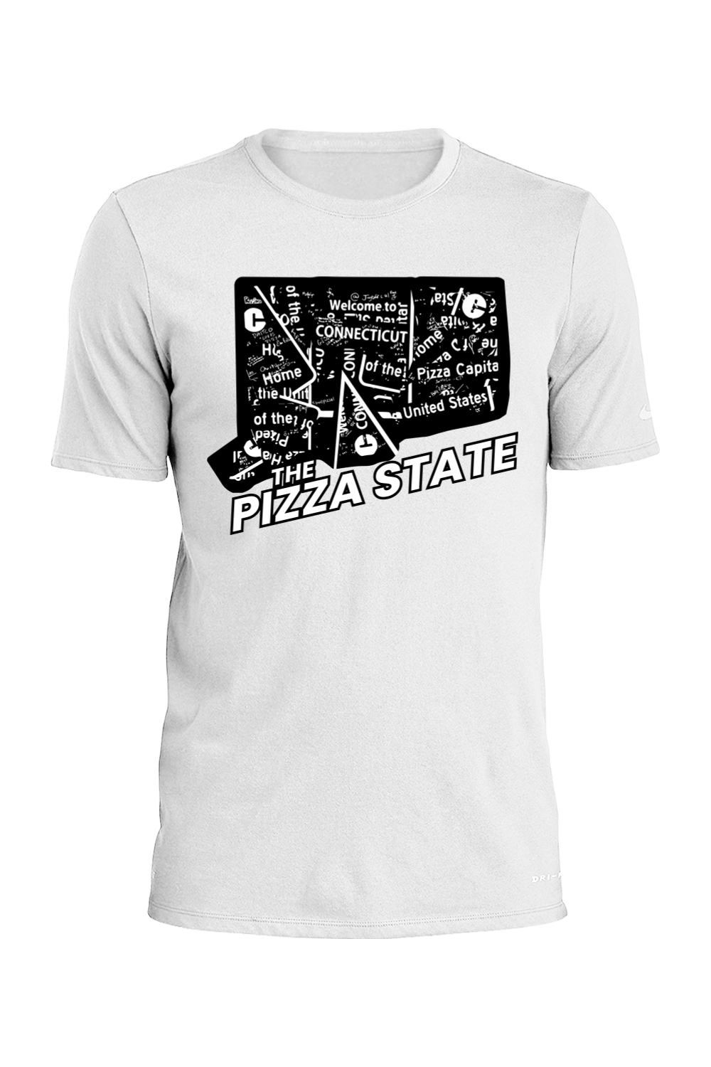 Connecticut - The Pizza State - Nike Dri-FIT Cotton/Poly Tee