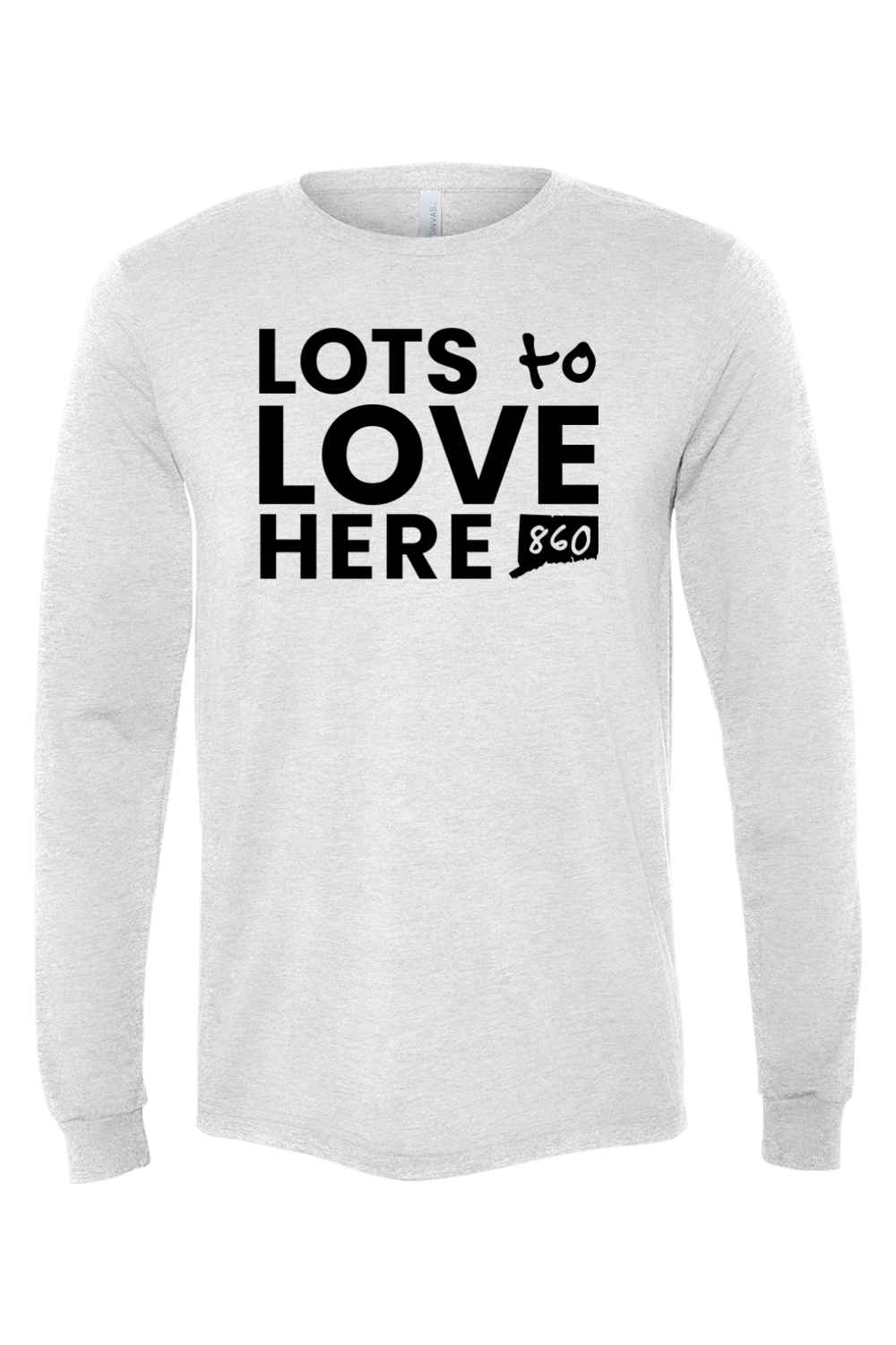 Connecticut - Lots to Love Here - BELLA + CANVAS Unisex Long Sleeve Tee
