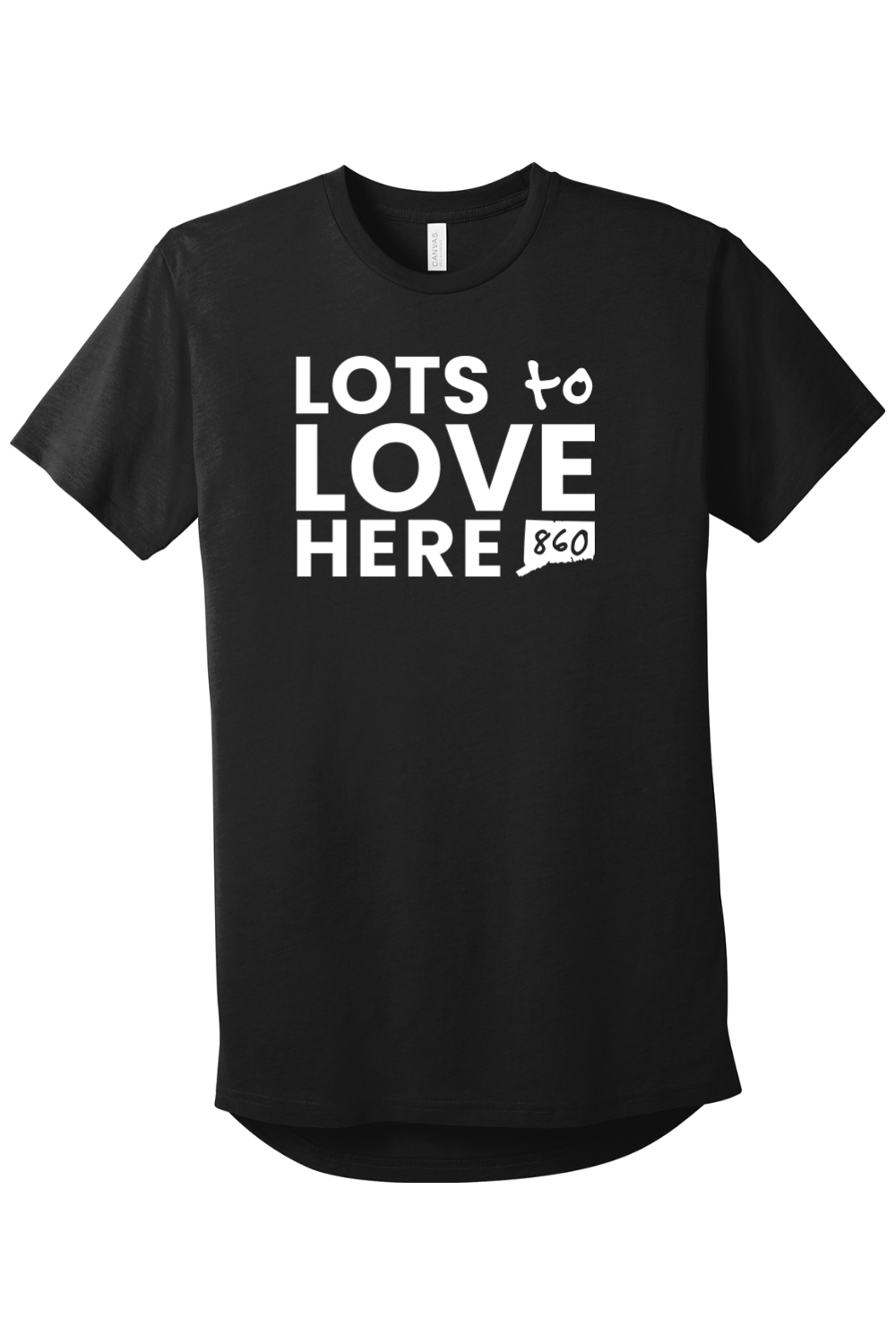 Connecticut - Lots to Love Here - BELLA+CANVAS Men’s Long Body Urban Tee