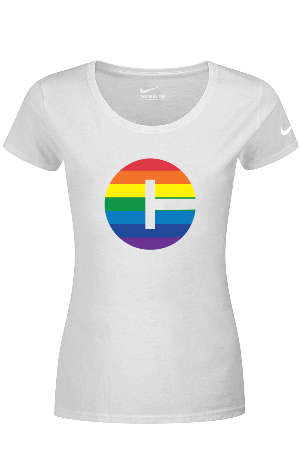Connecticut - Pride - Nike Ladies Dri-FIT Cotton/Poly Tee