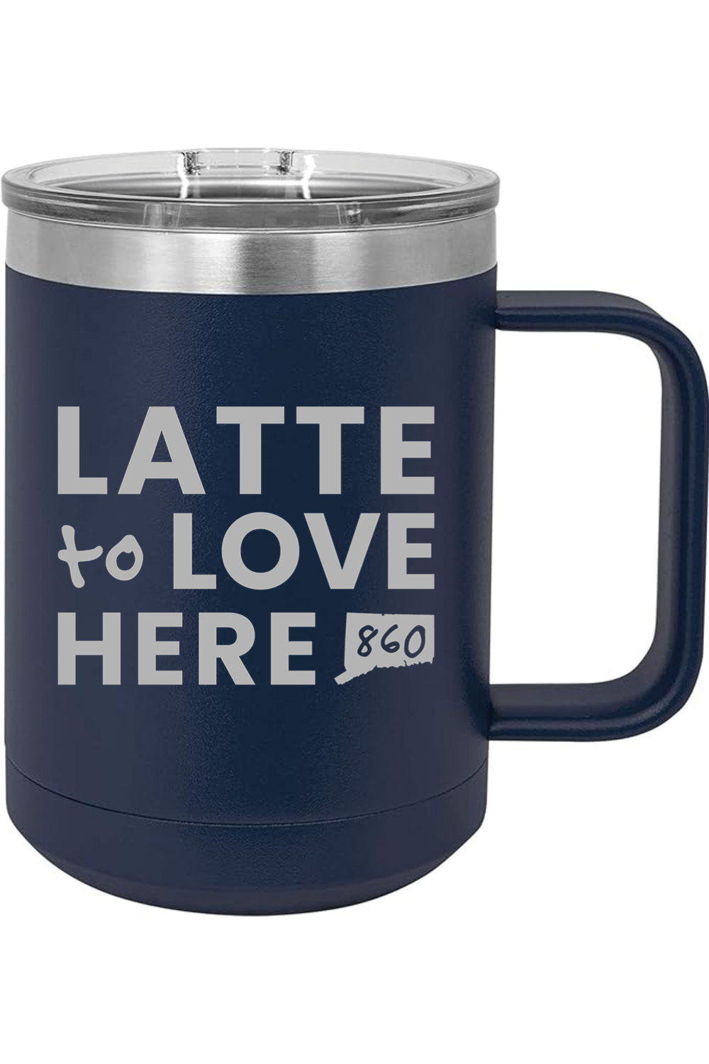 Connecticut - Area Code - 15oz Insulated Coffee Mug