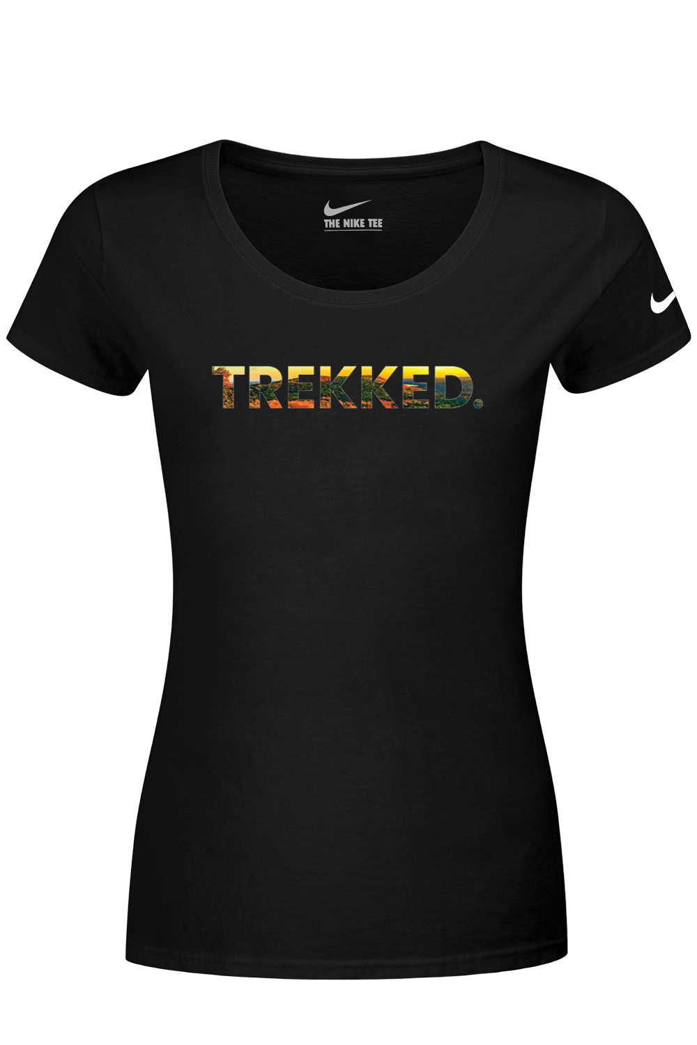 Connecticut - Trekked - Nike Ladies Dri-FIT Cotton/Poly Tee