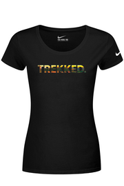 Connecticut - Trekked - Nike Ladies Dri-FIT Cotton/Poly Tee