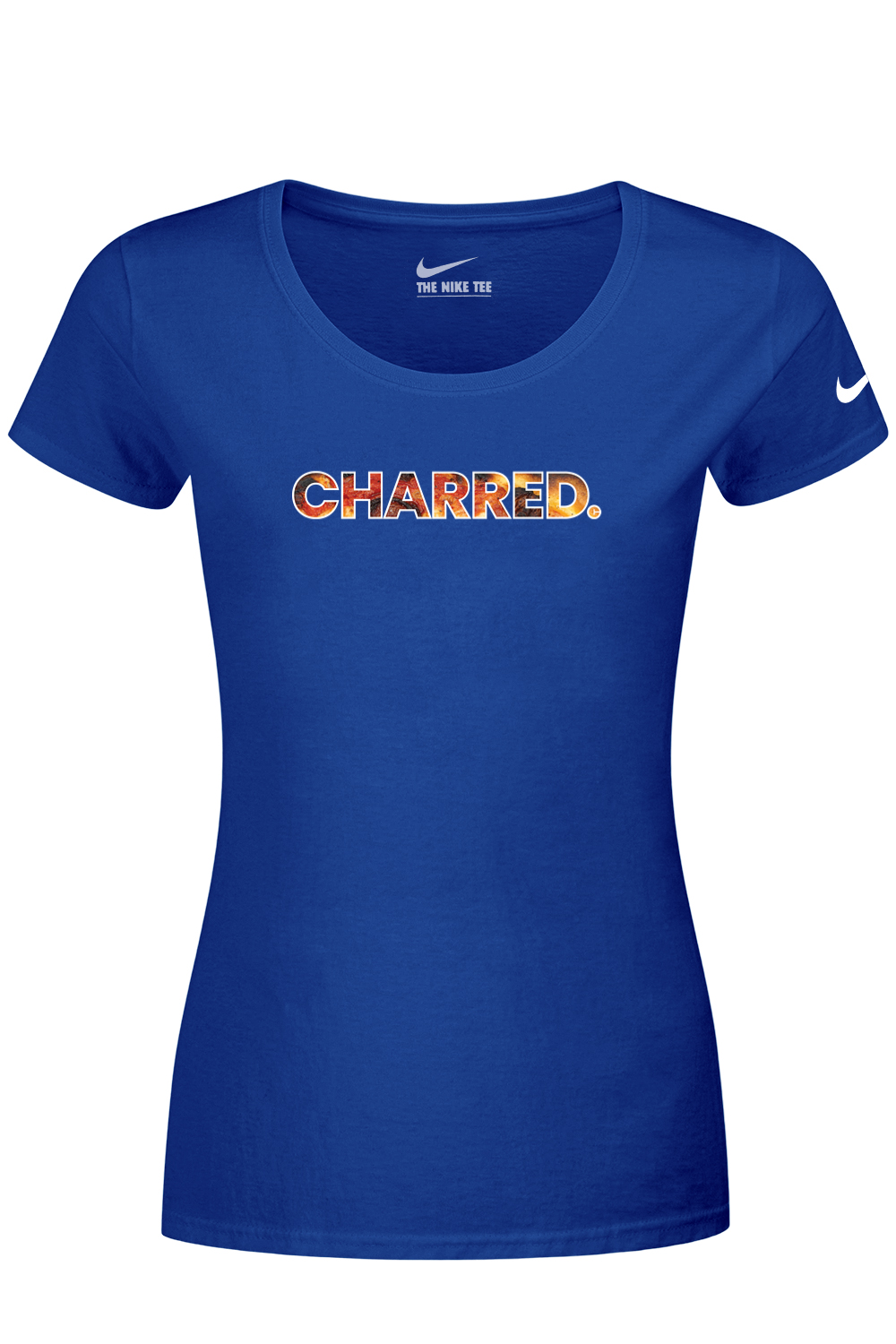 Connecticut - Charred - Nike Ladies Dri-FIT Cotton/Poly Tee