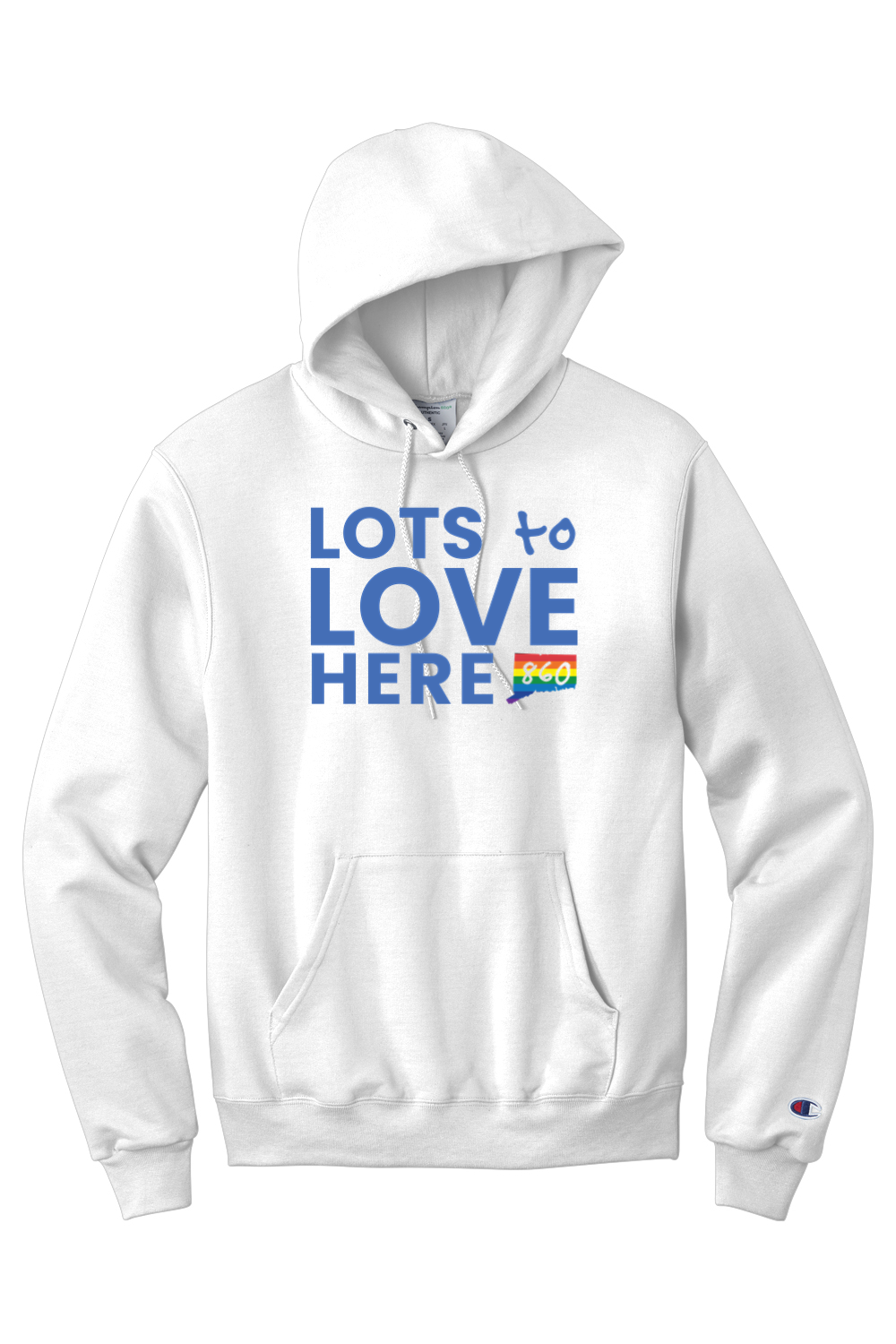 Connecticut - Lots to Love Here - Champion Hooded Sweatshirt