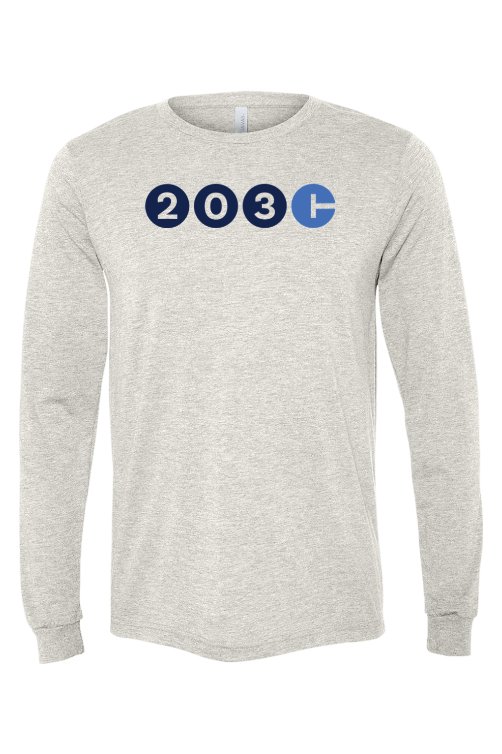 Connecticut - Area Code - BELLA + CANVAS Unisex Long Sleeve Tee