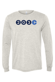 Connecticut - Area Code - BELLA + CANVAS Unisex Long Sleeve Tee