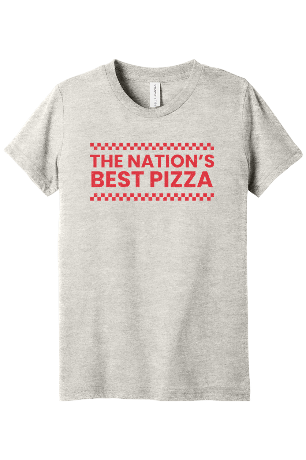 Connecticut - Nation's Best Pizza - Youth BELLA+CANVAS Short Sleeve Tee
