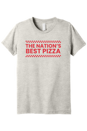 Connecticut - Nation's Best Pizza - Youth BELLA+CANVAS Short Sleeve Tee
