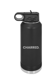 Connecticut - Charred - 32 oz. Stainless Steel Water Bottle