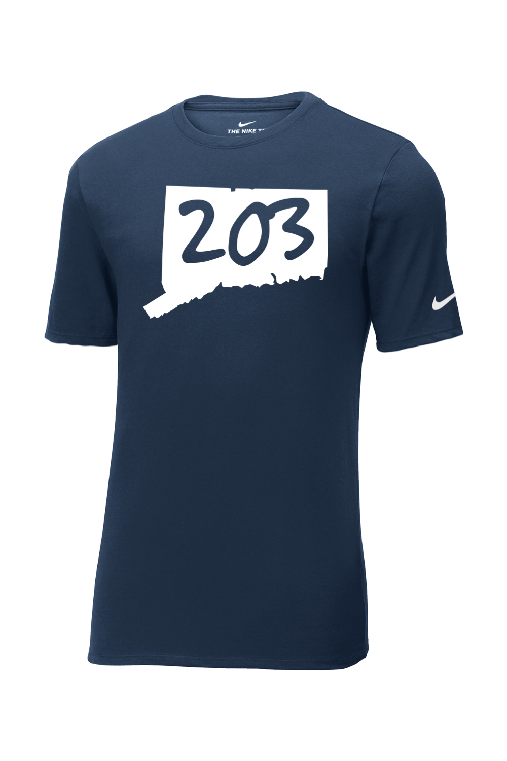 Connecticut - Area Code - Nike Core Cotton Tee