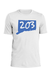 Connecticut - Area Code - Nike Dri-FIT Cotton/Poly Tee