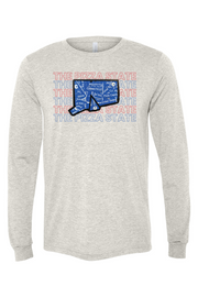Connecticut - Pizza State - BELLA + CANVAS Unisex Long Sleeve Tee