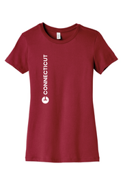 Connecticut - BELLA+CANVAS Women’s Slim Fit Tee