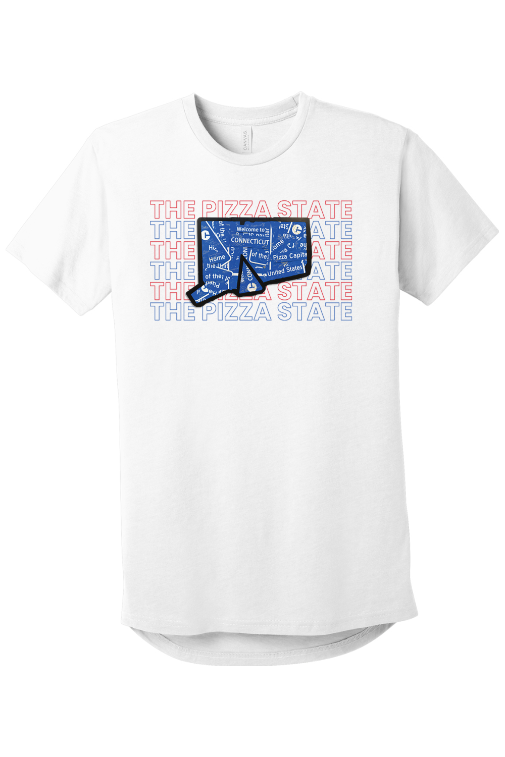 Connecticut - Pizza State - BELLA+CANVAS Men’s Long Body Urban Tee