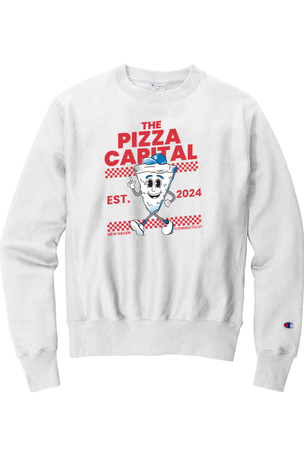 Connecticut - The Pizza Capital - Champion Crewneck Sweatshirt