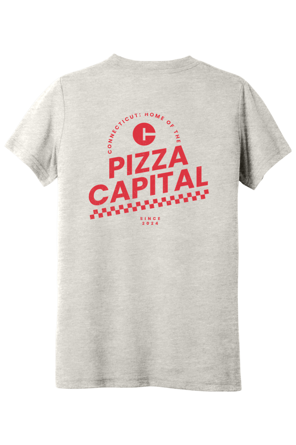 Connecticut - Pizza Capital - Youth BELLA+CANVAS Short Sleeve Tee