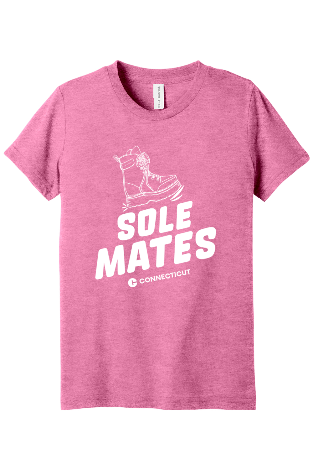Connecticut - Sole Mates - Youth BELLA+CANVAS Short Sleeve Tee