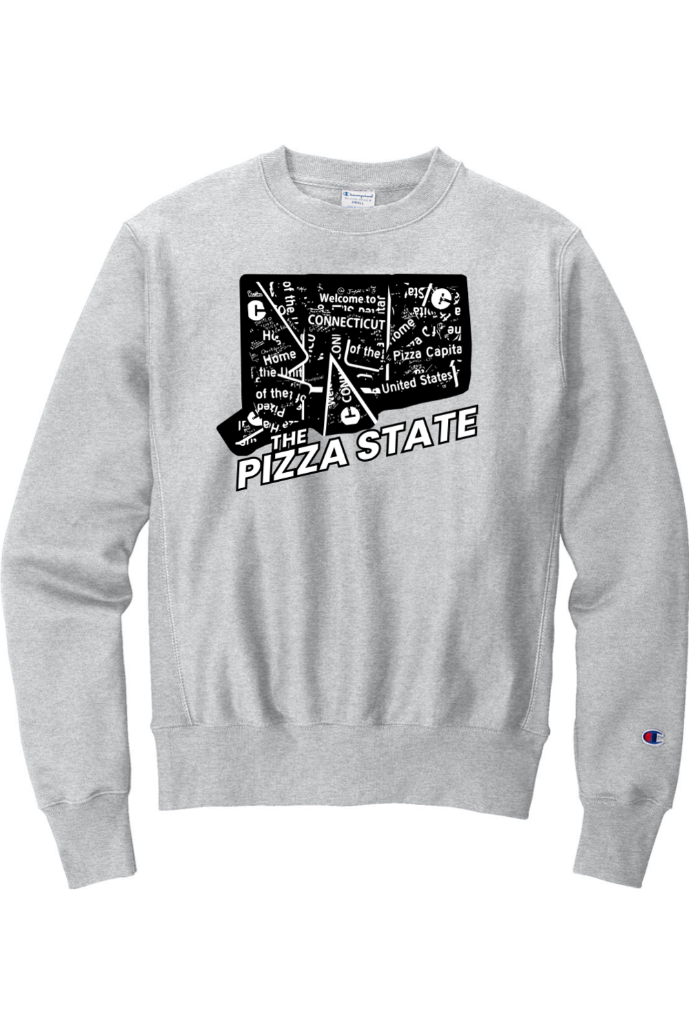 Connecticut - The Pizza State - Champion Crewneck Sweatshirt